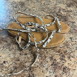Lace up sandals